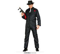 Costume da gangster da uomo anni '20 adulto abito mafioso elegante M/L carnevale