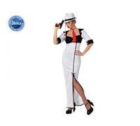 COSTUME GANGSTER DONNA TAGLIA M/L CARNEVALE