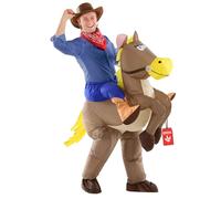 Costume Gonfiabile Adulto Cavalcare Di Cavallo Abbigliamento Uomo E Donna