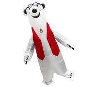 Costume Gonfiabile dell'orso Polare Della Tuta Costume per le Prestazioni sul Palcoscenico Costume da Esibizione sul Palcoscenico Costumi da Carnevale, per Cosplay, Festa di Natale, Uomini e Donnei