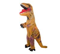 Costume gonfiabile dinosauro T-REX, marrone, per altezza 150-190 cm