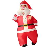Costume gonfiabile natalizio Cosplay Air Blow Up Babbo Natale Costumi per uomini donne adulti per Natale Halloween festa Carnevale (Babbo Natale)