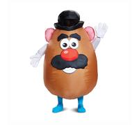 Disguise Men's Mr. Potato Head Inflatable Adult Costume, Brown, One Size
