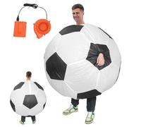 Costume gonfiabile per adulto, Costume gonfiabile per adulto divertente, Uniforme per adulti del costume da calcio Blow up, Uniforme da calcio per adulti per cheerleader, cosplay di Halloween