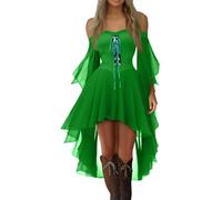 Costume Gotico Corpetto Top Donna Corpetto Oro Corsetto Rosso Halloween Mercoledi Cugino Cigno dell'800 Goth Bianco Elegante Abbigliamento Corsetto Donna Azzurro S