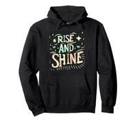 Costume Grafico Rise And Shine per Un Inizio Luminoso Felpa con Cappuccio