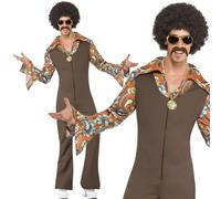 Costume Groovy Boogie Uomo Costume Disco Anni '70 Costume Elegante Retro Hippy