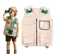 Costume Guardiano Dello Zoo Per Bambini Gilet Cargo Esplorazione