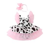 Costume Halloween Bambina da Ragazza per Cavernicolo Flinstones Caveman Abito Strega Feste Zucca Bambini Scheletro Carnevale Cosplay Festa