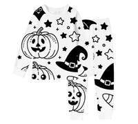 Costume Halloween Bambino 5 Anni - di Halloween per bambini ragazzi e ragazze a maniche lunghe con scarabocchio costume fai da te per la primavera e l'estate comodo stagionale