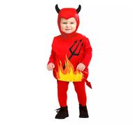Costume Halloween Carnevale DEVIL Diavoletto/a TAGLIA 12/18mesi + OMAGGIO