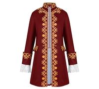 Costume Halloween Costume 18 ° secolo Elegante Corte Storico Festival Evento Coda Di Pie Giacca Set Anno Costume Halloween
