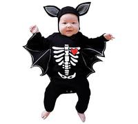 Costume Halloween Pipistrello Tuta Da Carnevale Bambino Manica Del Pipistrello Completini Scheletro Per Bambini Vintage Pagliaccetto Neonati Con Cappello Tutine Baby Di Halloween Cosplay 2025