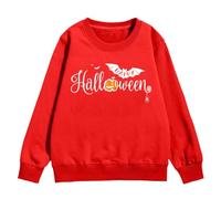 Costume halloween t felpa manica lunga stampata a pipistrello, scritta travestimento ragazza ragazzo autunno inverno deguisee carnival costume caldo comodo costume halloween con styl