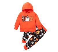 Costume Halloween Zucca Neonato Tutina Bambino Stampa Zucca Punk Tutina Body da Zucca Divertente Tuta da Neonata Pumpkin Tutine da Pumpkin Ragazza Curvy Completini Da Sera 0-18 Mesi Infantile