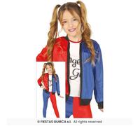 COSTUME CARNEVALE SUICIDE SQUAD VESTITO BAMBINA DANGEROUS HARLEY QUINN CRAZY