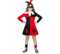 Costume Harley Quinn - DC Comics per Bambina (Ufficiale Warner Bros) Funidelia