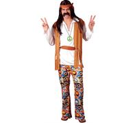 Costume Hippie Anni 60 70 Per Uomini Outfit Hippy Retro Per Adulti