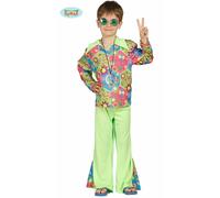 Guirca Costume da Hippie Bambino 10/12 Anni
