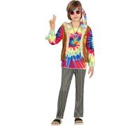 COSTUME HIPPIE TAGLIA 5-6 ANNI
