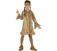 Fiestas Guirca Costume Hippy Hippie Figlia dei Fiori Anni 60 Bambina