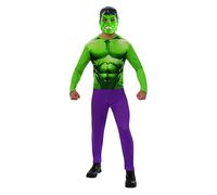 Costume Hulk Adulto Con Maschera Taglia M