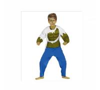 COSTUME HULK CARNEVALE BAMBINO VESTITO GUIRCA SUPEREROE VERDE MUSCOLOSO FORZUTO