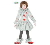 COSTUME PAGLIACCIO ASSASSINO HALLOWEEN CARNEVALE GUIRCA VESTITO BIMBO CLOWN