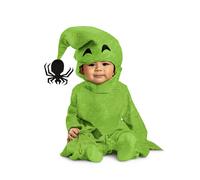 Costume Infantile Verde Oogie Boogie Del Nightmare Before Christmas | 6-12 Mesi