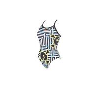 Costume intero arena femme crazy labyrinth light drop back nero multi