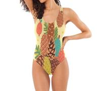 Costume intero classico da donna con drago blu cielo, Cute Pinecone Crema, S