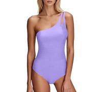 Costume Intero Donna con Schiena Nuda, Sgambato e Ritagli, Dotato di Push up Ideale per Spiaggia da bagno da donna con scollo a V, elegante, con balza, push-up, monokini, controllo della pancia, , , a