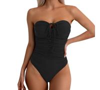 Costume Intero Donna Curvy Contenitivo da Mare Costume da Bagno Push Up Costumi Interi Un Pezzo Pancia Sportivo Fionda Monokini Mare Ruched Spiaggia Taglie Forti Bikini Estivo Beachwear Modellante