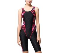 Costume Intero Donna Mare - Wimsuit Training Costume da Bagno da Corsa da Donna Dimagrimento da Donna Che Copre La Pancia E Sembra Magro E al Ginocchio Pantaloni Corti Costume da Bagno