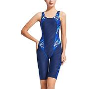 Costume Intero Donna Mare - Wimsuit Training Costume da Bagno da Corsa da Donna Dimagrimento da Donna Che Copre La Pancia E Sembra Magro E al Ginocchio Pantaloni Corti Costume da Bagno