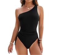 Costume Intero Donna Moda Spalla Singola Sessuale Bikini con Borsello Seno Senza Ferretto Costume da Bagno Costume da Nuoto Donna Sportivo