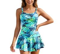 Costume Intero Donna Perizoma Modellante Imbottiti Donne Canotta Lunghe Scollato all Glitter Farfalle Fluo Bretelle Minimal Diventa Spedizione Zip Coordinati Padre Azzurri Miradonna