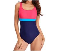 Costume Intero Donna Piscina,Monokini Elegante Controllo della Pancia Curvy Costumi da Mare Schiena Scoperta Come Un Slip Mestruali Bagno alla Moda per la Spiaggia