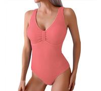 Costume Intero Donna Schiena Nuda A Fascia Mare Women's Solid Color Backless Swimsuit with Wide Straps Comfortable Swimsuit Sexy Tube Top Bikini Tankini Donna Mare Curvy Taglie