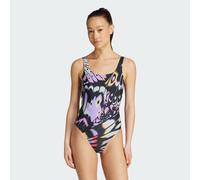 Costume intero grafico adidas x FARM U-back Violet Fusion / Corn Gold 46