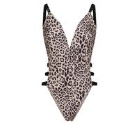 Costume intero MeFui MF23-0513 Donna design 'scrub' Marroncino Nero