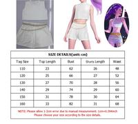 Costume K-Pop Demon Hunters Rumi Mira Zoey Cosplay Bambina Bambini 3-12 anni