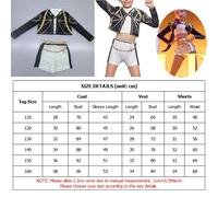 Costume K-Pop Demon Hunters Rumi Mira Zoey Cosplay Bambina Bambini 3-12 anni