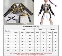 Costume K-Pop Demon Hunters Rumi Mira Zoey Cosplay Bambina Bambini 3-12 anni