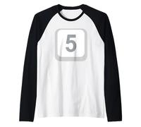 Costume Keycap Digit Five Maglia con Maniche Raglan