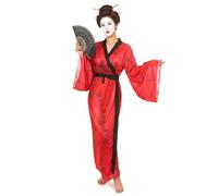 Costume kimono da geisha per donna - Rosso - Taglia Unica