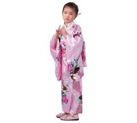 Costume Kimono Vestito Vestaglia Seta Stampa Floreale