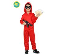 Costume Ladro vestito la casa di carta per bambino/a carnevale Pegasus