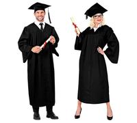 Widmann 10652 - Costume da laurea e laureato, per feste a tema, carnevale, unisex - adulto, multicolore, L/XL