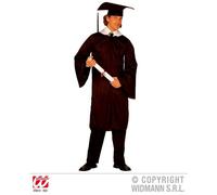 COSTUME LAUREATO TOGA E CAPPELLO TAGLIA UNICA WIDMANN
